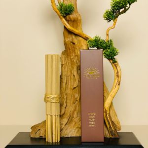 Nhang Trầm Hương Đông Minh 20cm Loại Tỏa Hương Nhang Sạch Thuần Tự Nhiên Ít Khói Phù Hợp Chung Cư Trần Nhà Thấp