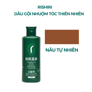 Dầu Gội Nhuôm Tóc Thiên Nhiên Cao Cấp Rishiri Nhật Bản Hair Color Shampoo 200ml