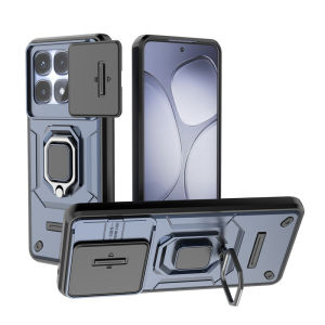 Armor Shockproof Phone Case For Xiaomi 14T 13T Pro 13 T 14 T 13TPro 14TPro 5G Casing Mi14T 2024 Push Slide Camera Protection Hard Anti-fall Stand Holder Back Cover Xiaomi 14T Pro