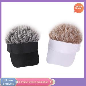 Graceful Casual Concise Men Women Sun Shade Adjustable Sun Visor Baseball Cap With Spiky Hairs Wig Spiked Wigs Baseball Hat