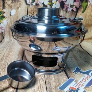 [VIDEO] Nồi Lẩu CỔ ĐIỂN sử dụng THAN hoặc CỒN 24cm/ 22cm INOX. Dụng cụ nấu bếp đậm chất TRUYỀN THỐNG dùng gia đình nhà hàng và các SỰ KIỆN VĂN HOÁ ẨM THỰC VIỆT