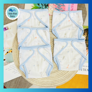 (3-8Kg) - Set 5 Tã Vải Sơ Sinh Sweetie CUNCON cho bé trai bé gái - Chất vải cotton mềm mịn miếng dán mềm