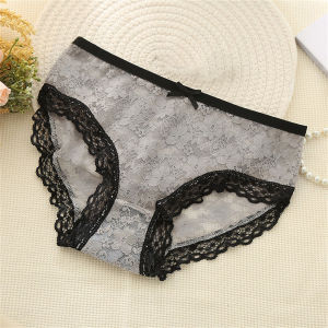 YOHOOLYO กางเกงในหญิง ชุดชั้นในเอวลูกไม้เซ็กซี่ฝรั่งเศส ultra-บางใหม่ที่น่ารักโปร่งใสชุดชั้นในที่ระบายอากาศได้