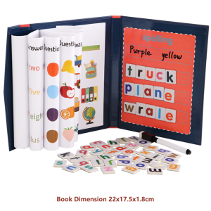 [SG STOCK] Magnetic Learning Puzzle Book Kids Alphabet ABC Letter Math Addition Subtraction Fraction Educational Toy