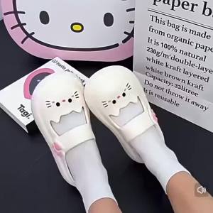WomenS Cat Hole Shoes 2026 New Thick-Soled Sandals Non-Slip Odor-Resistant Summer Closed-Toe Slippers