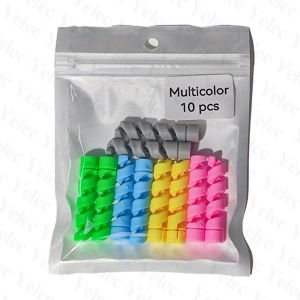 Durable Spiral Cable Protector Universal Soft Plastic Anti-Break Cover for Charging Cable(10 pcs)
