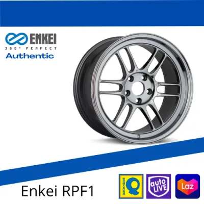 Alloy Wheel Enkei RPF1 15X7J PCD100 ET35 H4 (Gun Metallic) Japan