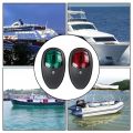 2pcs/set 10V-30V Tegangan Lebar Lampu Peringatan Sinyal Lampu Navigasi LED Lampu Sinyal Kapal Pesiar Lampu pengingat truk-lampu merah dan lampu hijau. 