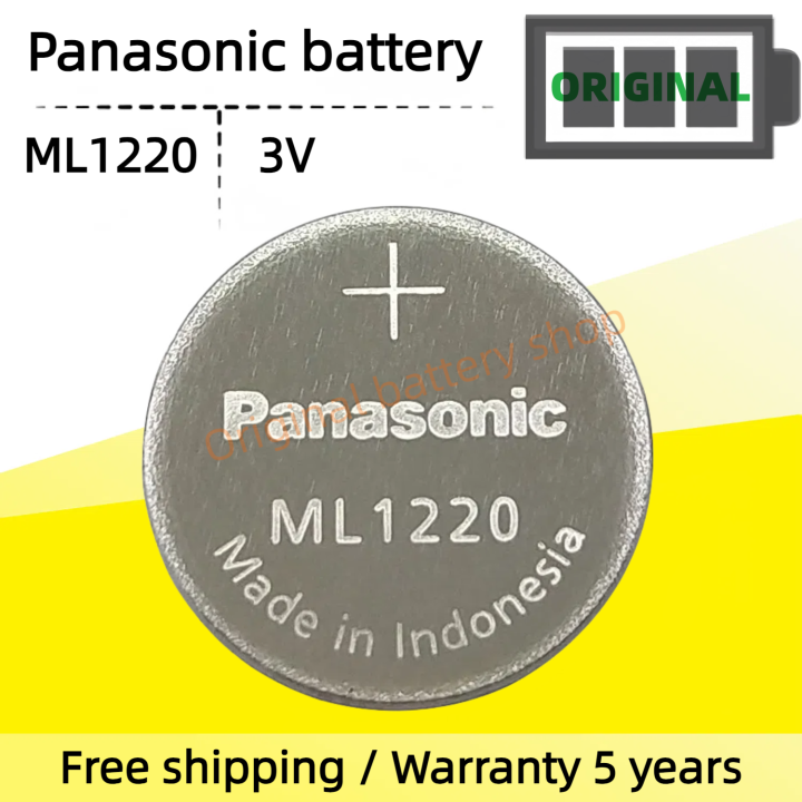 Original Panasonic ML1220 rechargeable coin cell battery 3V instead of ...