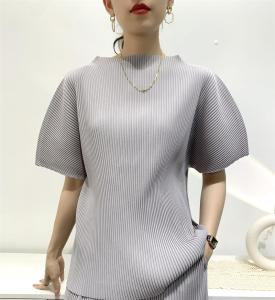 （Top and pants are sold separay）Womens Large Toothpick Peplum Top Pleated or Cropped Wide-Leg Pants Casual All-Match #S627+#K23038