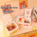 Cute Press Storage Box Student Desktop Makeup Storage Box Multi-functional Student Stationery Storage Organizer Cosmetics Shelf. 