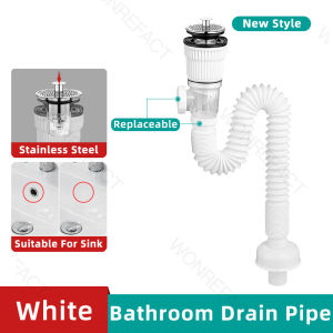 Sink Drain Push & Seal pop up Drain Stopper With Pipe Flexible For Bathroom Sink\Sink Drain Stopper.