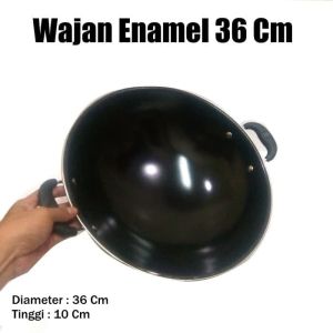 Wajan Enamel Kuping 36 CM Wajan Sehat