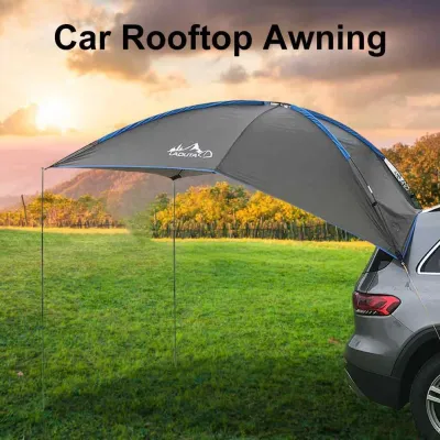 3-4 Person SUV Self Driving Car Tent UV Beach Canopy Fishing Awning Car Pergola Outdoor Camping Tent Flysheet