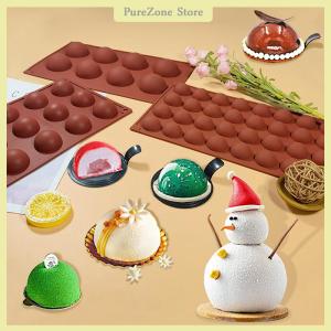 [PureZone] ถาดอบขนมแม่พิมพ์ซิลิโคนช็อคโกแลตบอล1ชิ้นแม่พิมพ์ซิลิโคนแม่พิมพ์เค้กอมยิ้มเครื่องมืออบในครัว