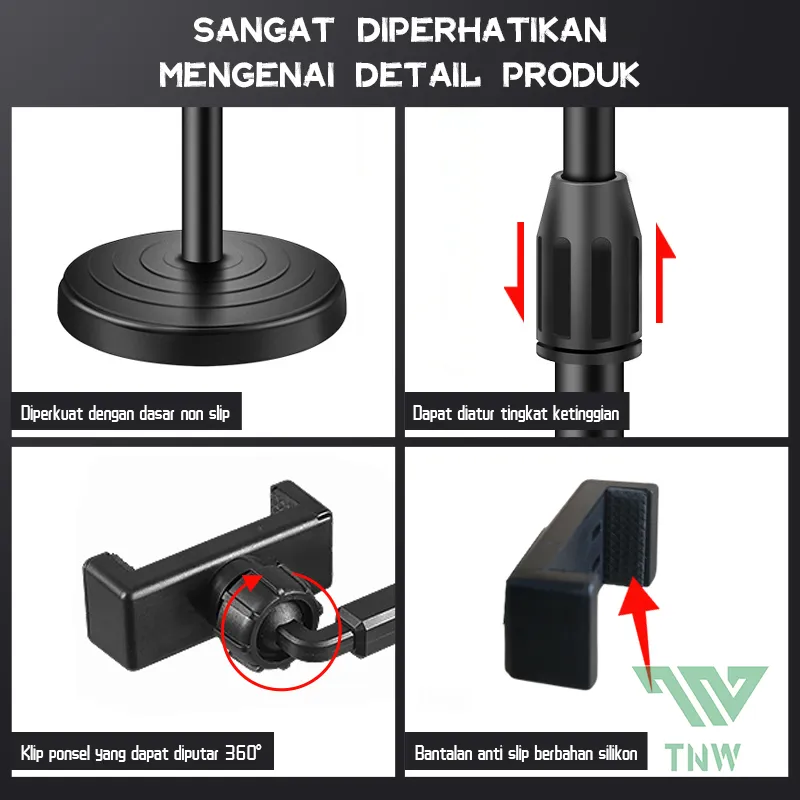 COD Ring light 16cm+Tripod +2 Holder HP Ring light Tripod Mini