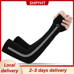 [COD] SHPYHT Local delivery Ship within 24 hours New Anti-UV Ice Silk Arm Sleeves Sunscreen Fingerless Gloves Bicycle Arm Sleevs