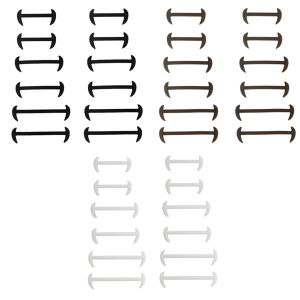 12ชิ้นยืดหยุ่นได้ผูกเชือกรองเท้าซิลิโคนขี้เกียจผูกเชือกรองเท้าชุดรองเท้า