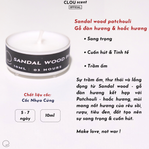 Nến Thơm Cao Cấp Fresh Pine Wood - CLOU scent - Size 10ml/30ml - Quà Tặng Trang Trí Thơm Phòng Sáp Thơm