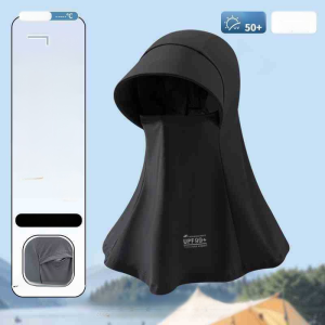 Topi Matahari Full Face Musim Panas Topi Matahari Sutra Es Gini Topi Matahari Wanita Anti-Ultraviolet Pelindung Leher Bersepeda Luar Ruangan Masker Terintegrasi