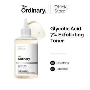 The Ordinary Glycolic Acid 7% Exfoliating Toner - 100mL/240mL Smooth Skin AHA Toner