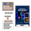 Cetak Spanduk Banner SEVICE ELEKTRONIK Ukuran 60X80 cm Bisa Request. 