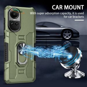 Casing Untuk OPPO RENO 10 5G /OPPO RENO 10 PRO 5G Premium Hardcase Ring Armor Robot Case Kickstand Hybrid/Ring Holder
