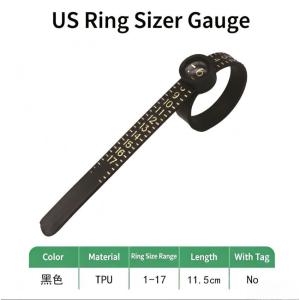 US Ring Sizer Gauge TPU Soft Finger Measuring Tool Ring Sizer Measuring Tool with Magnifying Glass US Scale Reusable Finger Size Gauge for Men Women Jewelry DIY