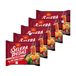 5PCS Mi ABC Selera Pedas Kuah Sup Tomat Pedas