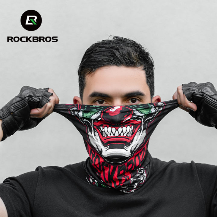 ROCKBROS Cycling Face Mask Breathable Ice Silk Anti-UV MTB Road
