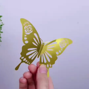 3D bướm hình dán tường bướm trang trí tường đề can hình bướm rỗng cho phòng trẻ em phòng ngủ phòng khách