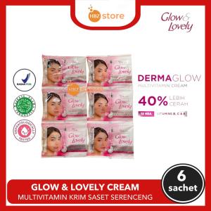 12 pcs Fair & Lovely Cream Pencerah Wajah Sachet satu renceng 12 saset 7.5gr