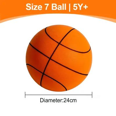 【SG stock】Silent Basketball Soft Easy to Grip Bouncing Basketball For Indoor Training Kids Basketball Mute 18/21/24cm