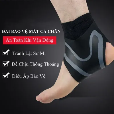 Băng quấn cổ chân đá bóng Đai cổ chân bảo vệ mắt cá chân cổ chân chơi thể thao chạy bộ
