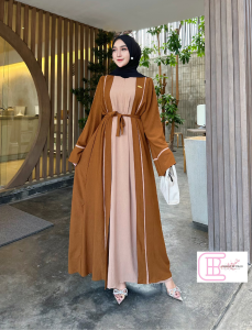 GAMIS ABAYA CARDIGAN PREMIUN ALL SIZE LD 120cm