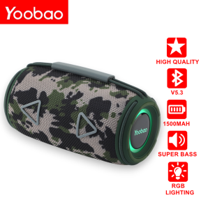 Yoobao M19 TWS Portable Wireless Bluetooth V5.3 Stereo Surround Bass Speaker Multi Function with RGB Colorful Lights