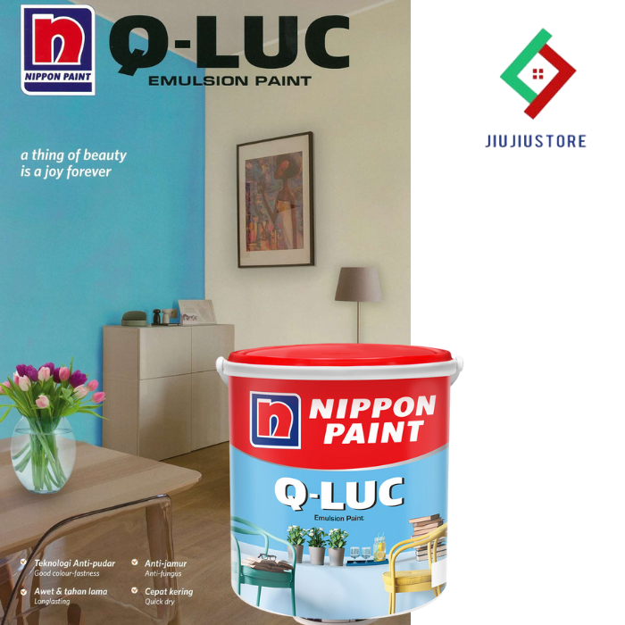 QLUC CAT TEMBOK Q LUC 4,5KG CAT TEMBOK NIPPON PAINT Q LUC CAT NIPPON