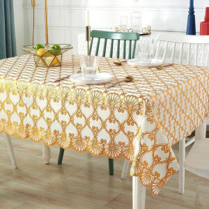 DIODIY European Classical Tablecloth PVC Waterproof Oil-resistant Anti-Hot Thick Plastic Table Cloth Mat easy clean