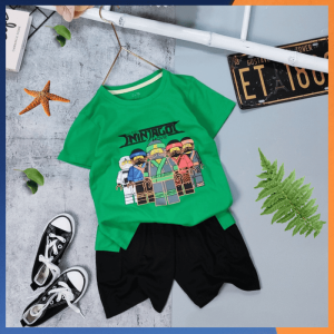 [Nhập RS0822 giảm 30k cho đơn 99k]Đồ Bộ Bé Trai Size 10kg-38kg Thun Cotton Co Giãn 4 Chiều Mềm Mát Hình Khủng Long- Siêu Nhân-1391