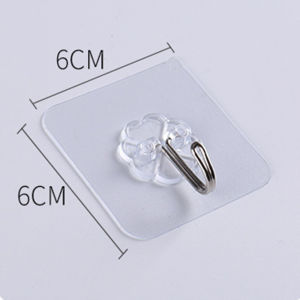 Combo 50 Móc Dán Tường Siêu Dính Trong Suốt Chịu Lực Tốt Treo Tường Chắc Chắn (6x6 cm)