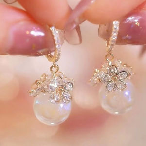 Bông tai đá opal thời trang RM924 dã ngoại - bong tai bong tay nữ đẹp bông tai cute bông tai vàng kiểu bong tai nữ kiểu bạc bông tai nữ đi tiệc bông tai hoa BSTKL - [NaLa Shop]