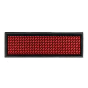 Rechargeable Digital LED Insignia DIY Programmable Scrolling Message Board LED Display Languages Mini Name Tag