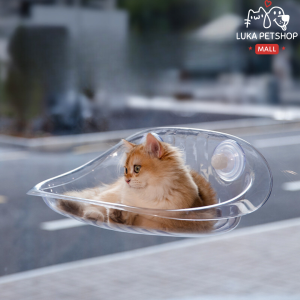 Luka 😊พร้อมส่ง💯 เปลแมวติดกระจก สีใส ที่นอนสัตว์เลี้ยง เปลแมว ที่นอนแมว