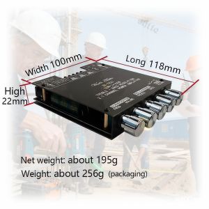 ZK-TB21 2.1 Channel Bluetooth Amplifier with TDA7498E Chip – 160W*2+220W High Fidelity Subwoofer