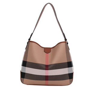 AIDRANI  thời trang mới vải nữ túi kẻ sọc sang trọng Tote Chất lượng cao Túi Da Đeo Vai nách cầm tay