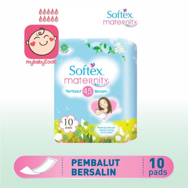 SOFTEX MATERNITY PEMBALUT 45CM 20S 10S BERSALIN HAMIL NIFAS cod