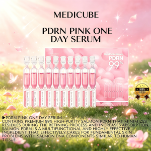 Medicube Salmon PDRN Pink One Day Serum - 99% Salmon PDRN Magic Instant Brightening & Hydration 10pcs