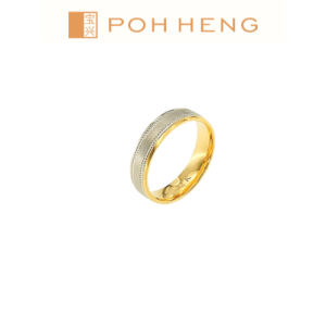 Poh Heng Jewellery 22K Adore Band in Yellow White Gold[Price By Weight]