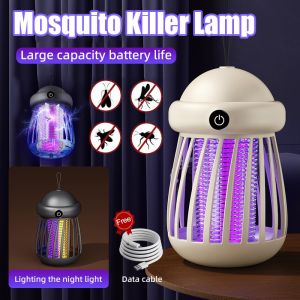 USB Mosquito Trap Killer Light Portable Rechargeable Electric Shock Fly Killer Lamp Nyamuk Serangga Home Catering Electric Mosquito Killer Lamp trap Wall Mounted Energy Savin UV ubat nyamuk eletrik 灭蚊灯