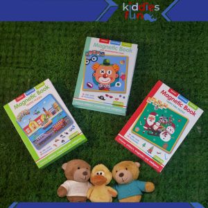 Magnetic Book | Montessori Children Intelligent Magnetic Book 3D | Merry Christmas Puzzle Magnets for Toddlers